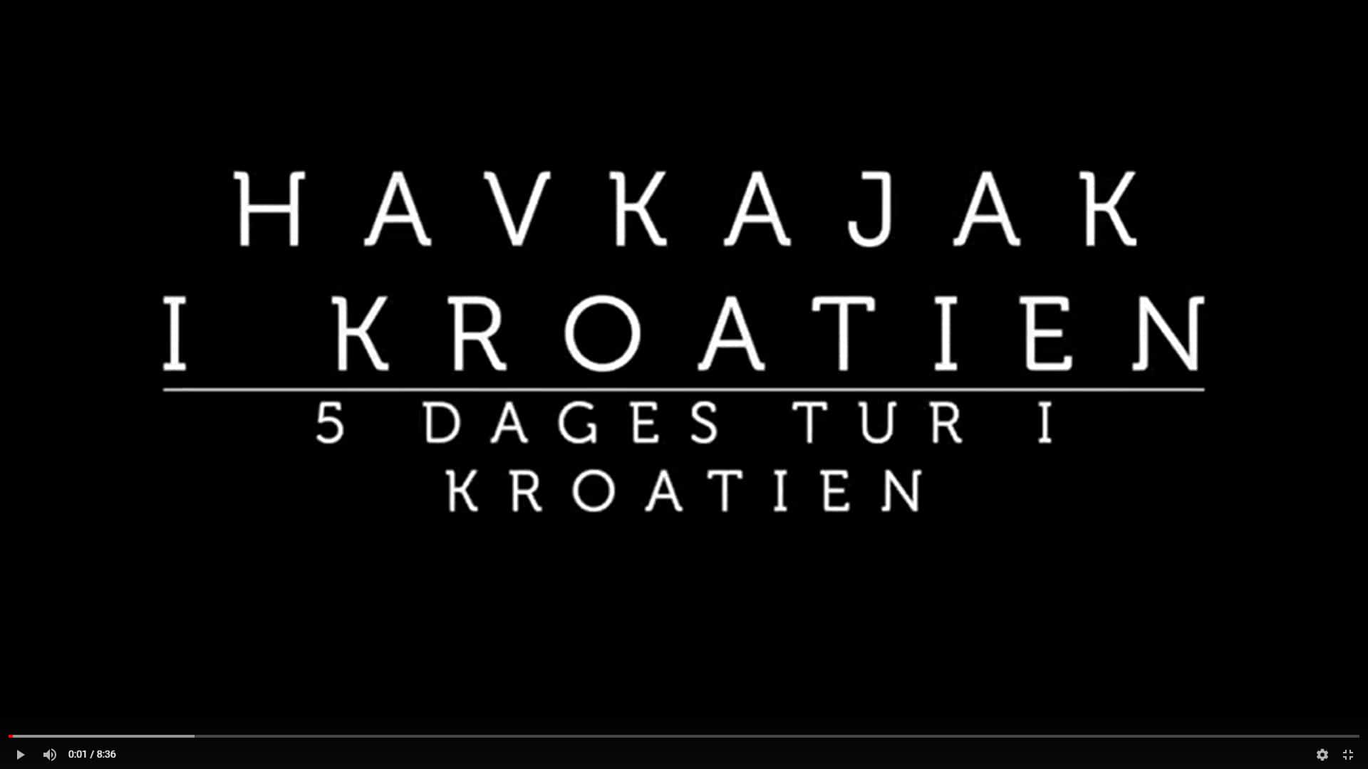 Info-video: Kajakture i Kroatien