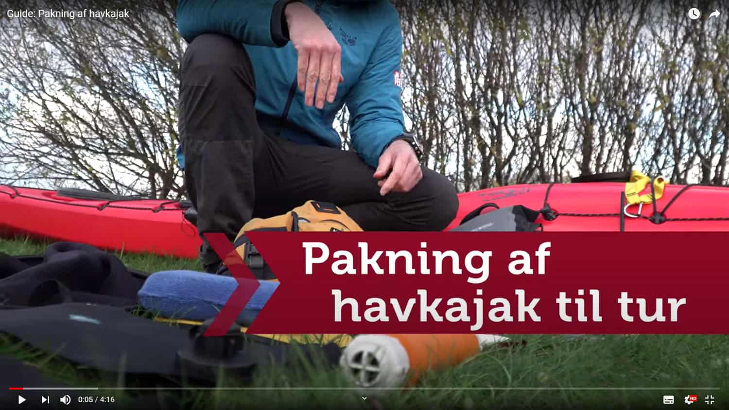 Video: Pakning af havkajak