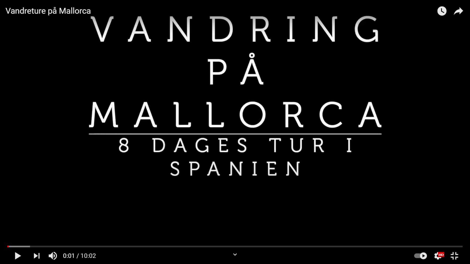 Info-video: Vandreture på Mallorca