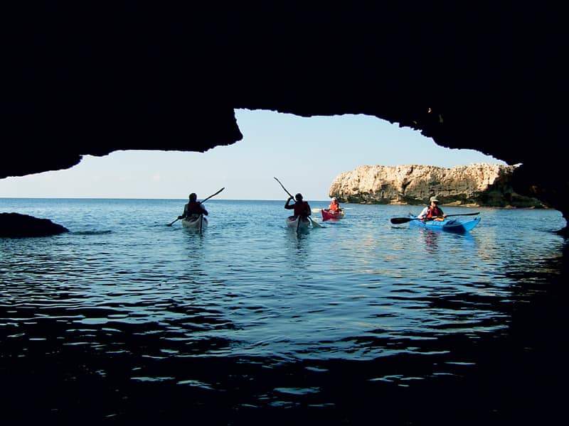 I kajak rundt om Menorca