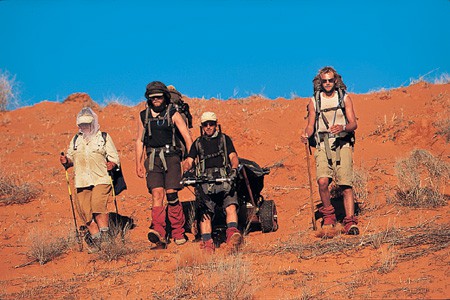 Familie på ørkenvandring