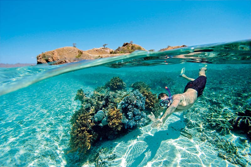 Tag på snorkel-eventyr under vandet