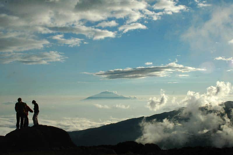 Til tops på Mount Meru