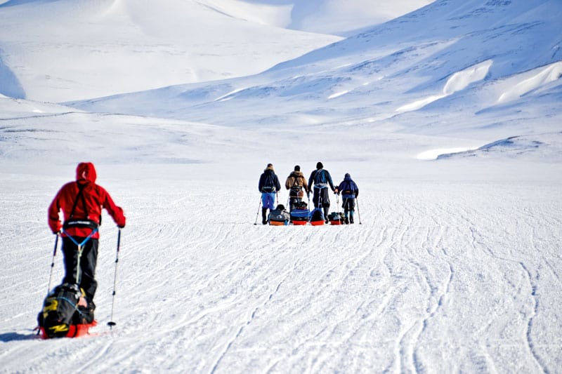 Vinterfjeld på Svalbard