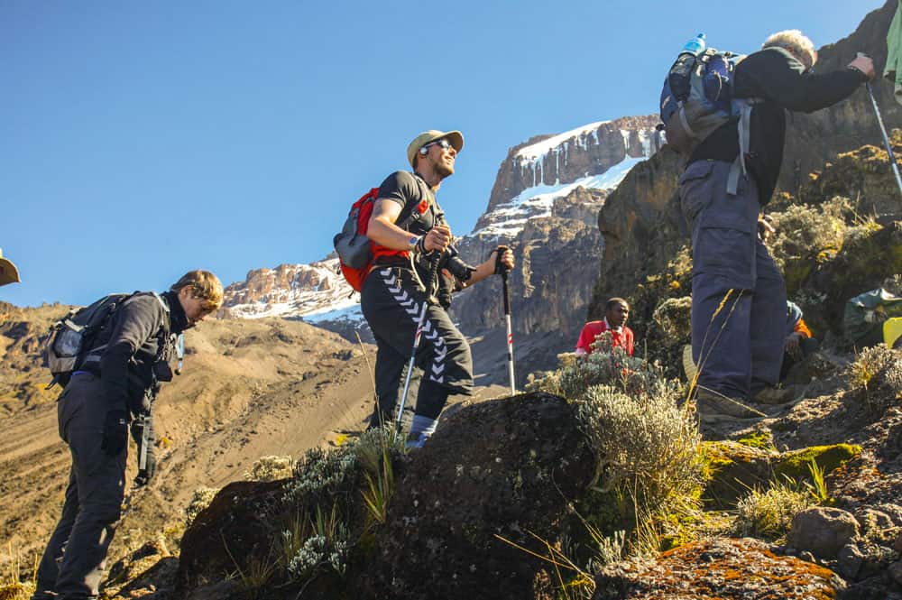 Roligt til tops på Kilimanjaro