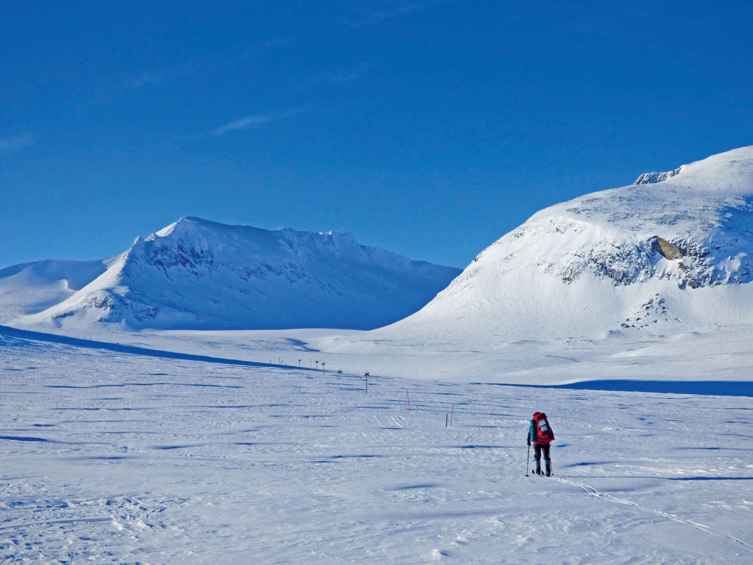 På ski i Jämtlandstrekanten – perfekt begynderrute