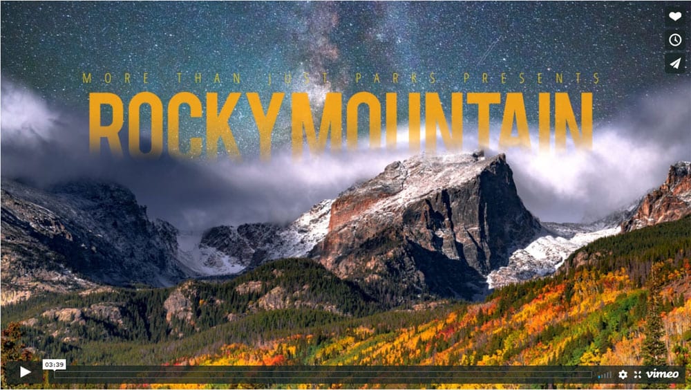 Video: Rocky Mountain National Park (3½ min)