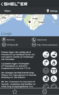 App til Danmarks sheltere